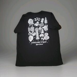 Relished Chicago Style Graphic Tee - Black & White